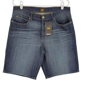 Lee Men's Regular Fit Berkley Blue Denim Shorts Size 33 Inseam 10" NWT